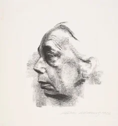 Autoportrait de profil