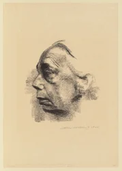 Autoportrait de profil