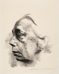 Autoportrait de profil