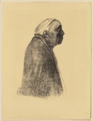 Autoportrait de profil vers la droite