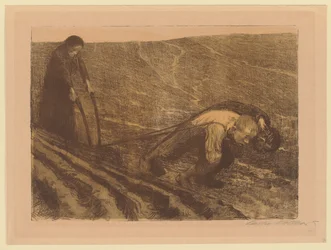 Deuxième version rejetée de la première planche du cycle « Guerre des paysans »
