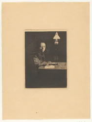 Autoportrait à table