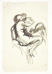 Étude pour "Léda avec le cygne"
