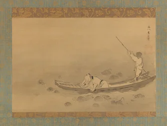 Zhou Maoshu admirant les lotus, milieu du 17ème siècle