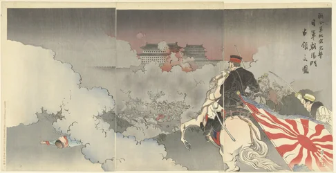 Les troupes alliées attaquent Pékin; les troupes japonaises devant la porte de Chaoyang