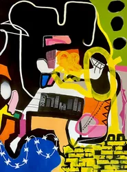 Paysage urbain abstrait