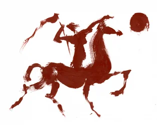 Cavalier abstrait