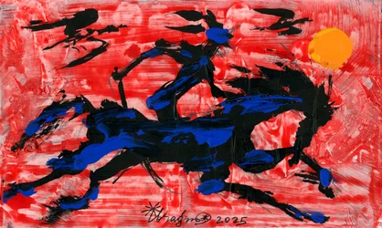 Cavalier abstrait
