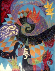 Fantaisie abstraite en spirale