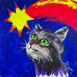 Chat et comète