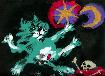 Le vol du chat vert mystique