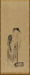 Shide Jittoku, période Edo, début du 17e siècle