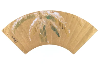 Palmier bananier dans la neige