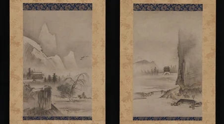 Deux vues des Huit Vues des rivières Xiao et Xiang, début du 16e siècle