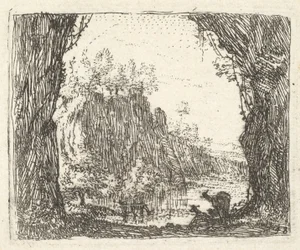 Paysage flanqué d