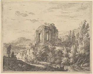 Vue des ruines montrant le coin d