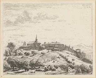 Village sur une colline