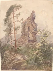 Paysage avec ruine