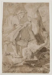 Apollon écorche Marsyas
