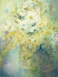 Anémone du Japon - Reine Blanche et Molu