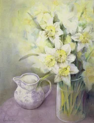 Jonquilles avec pichet oriental