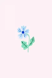 Fleur bleue délicate
