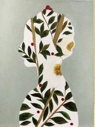 Profil de la femme botaniste