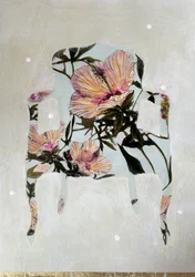 Chaise florale élégante