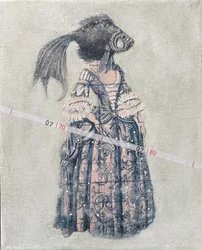 La femme aux poissons surréaliste
