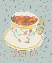 Tisane aux fleurs et aux herbes