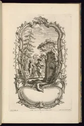 Projet pour un cartouche avec grands et petits compartiments