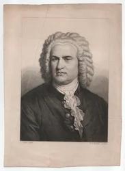 Johann Sebastian Bach (1685-1750) (ca. 1850, gravure)