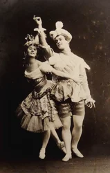 Anna Pavlova et Vaslav Nijinsky dans le ballet Le Pavillon d