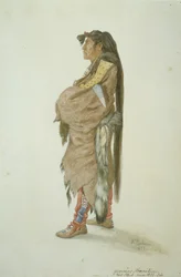 Ahsch?psa Masihichsi, un homme Hidatsa