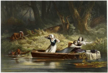 Capture des filles de Daniel Boone et Richard Callaway par les Indiens