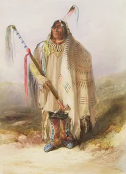 Pehriska-Ruhpa, guerrier Hidatsa