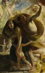 Détail du Dernier Jour de Pompéi (par Karl Brioullov, 1833, Musée russe)