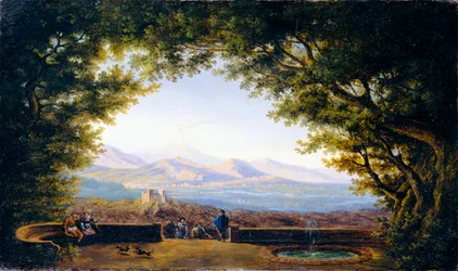 Altan avec une vaste vue lointaine (copie d