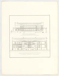 Vues du château de Krzescowice, feuille n° 50 de la série « Recueil de projets architecturaux »