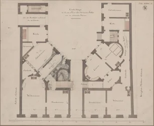 Berlin. Maison Feilner. Plan du premier étage