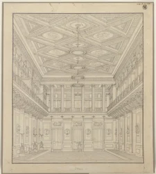 Berlin. Schauspielhaus sur le Gendarmenmarkt, salle de concert