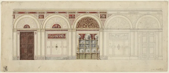 Berlin, Wilhelmstraße 102. Palais du prince Albert de Prusse, projet pour la salle à manger
