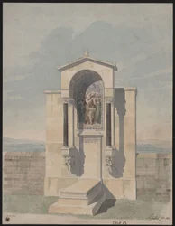 Bonn. Projet pour le monument funéraire de Barthold Georg Niebuhr, avec l