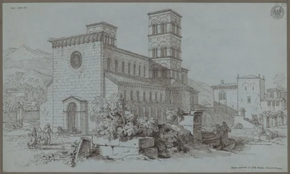 Église sarrasine à Cittaducale près des Abruzzes