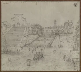 Le Capitole à Rome - Vue de l