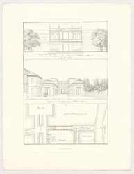 La Wilhelmstraße prolongée, planche 19 de la série « Recueil de projets architecturaux »