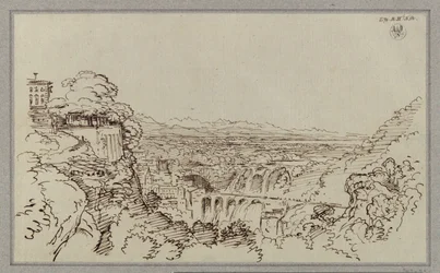 Une ville rappelant le site de Tivoli