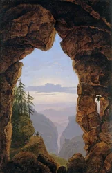 Porte dans les rochers - Karl Friedrich Schinkel (1781-1841)