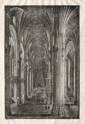 Intérieur de la cathédrale Saint-Étienne à Vienne, vers 1810