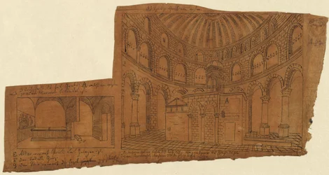 Jérusalem. Église du Saint-Sépulcre. Vue intérieure